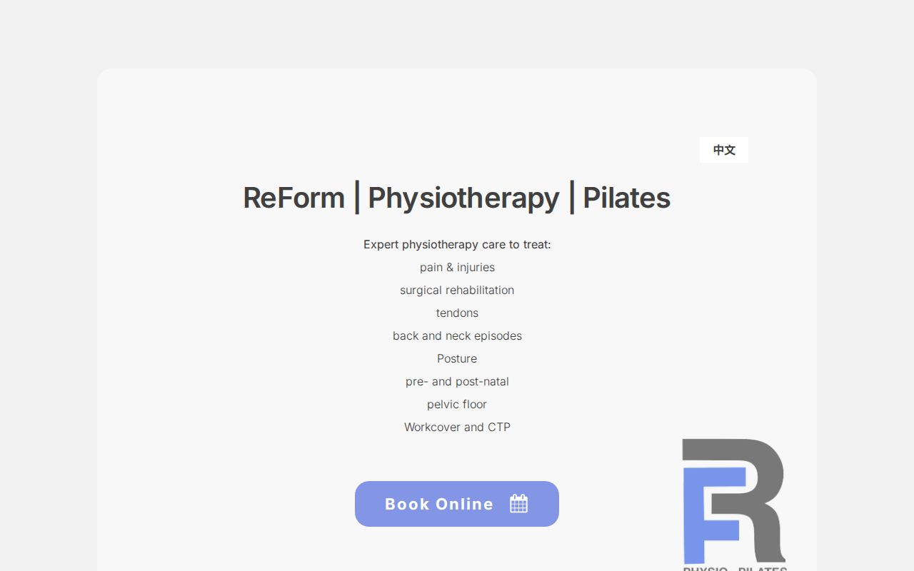 ReForm | Chatswood Physio. Pilates